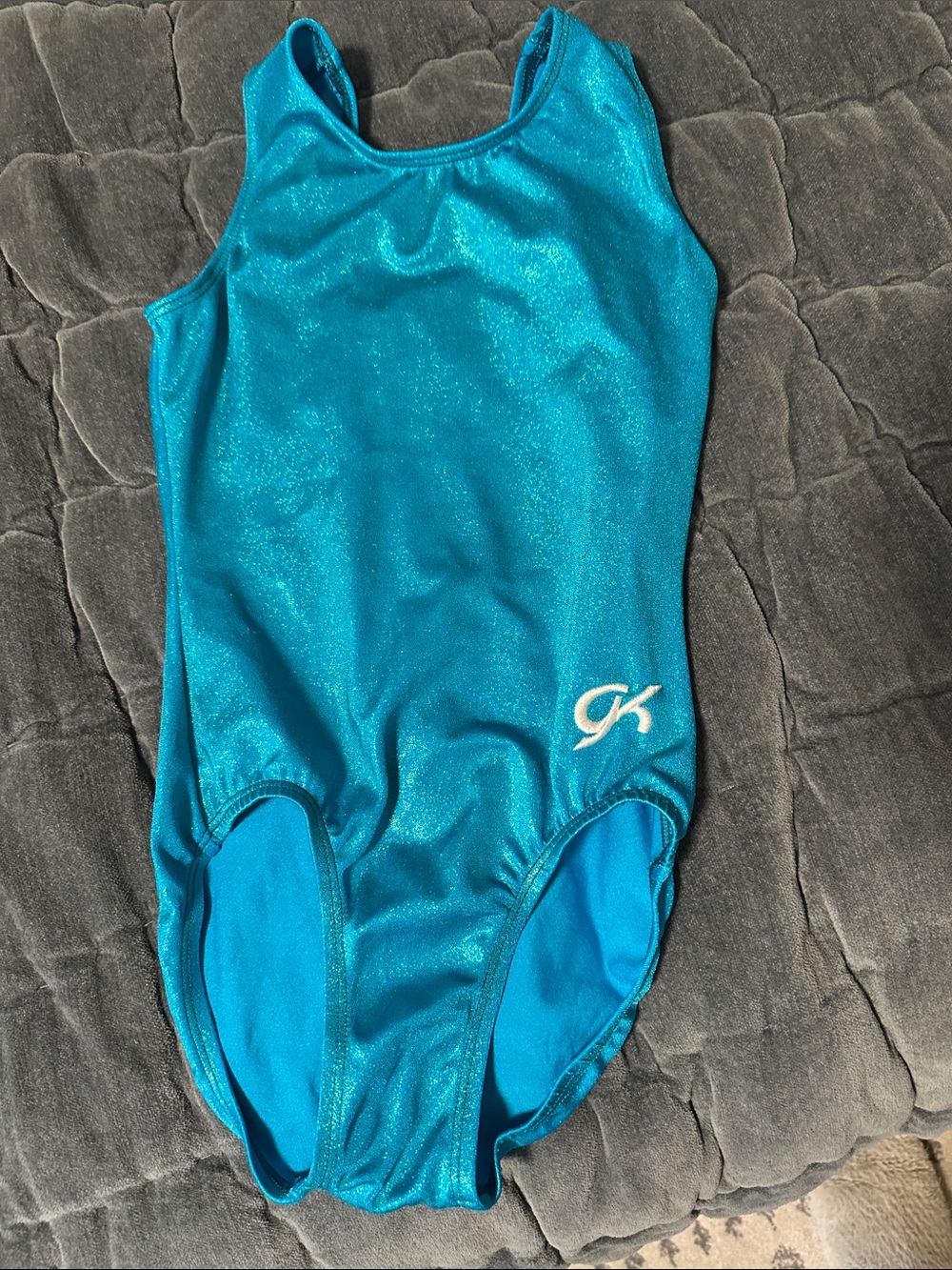 GK Teal Shimmer Gymnastics Leotard